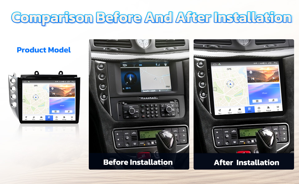  Android 10 Car Radio For Maserati GT GranTurismo 2007-2017 Stereo Replacement WIFI Head Unit