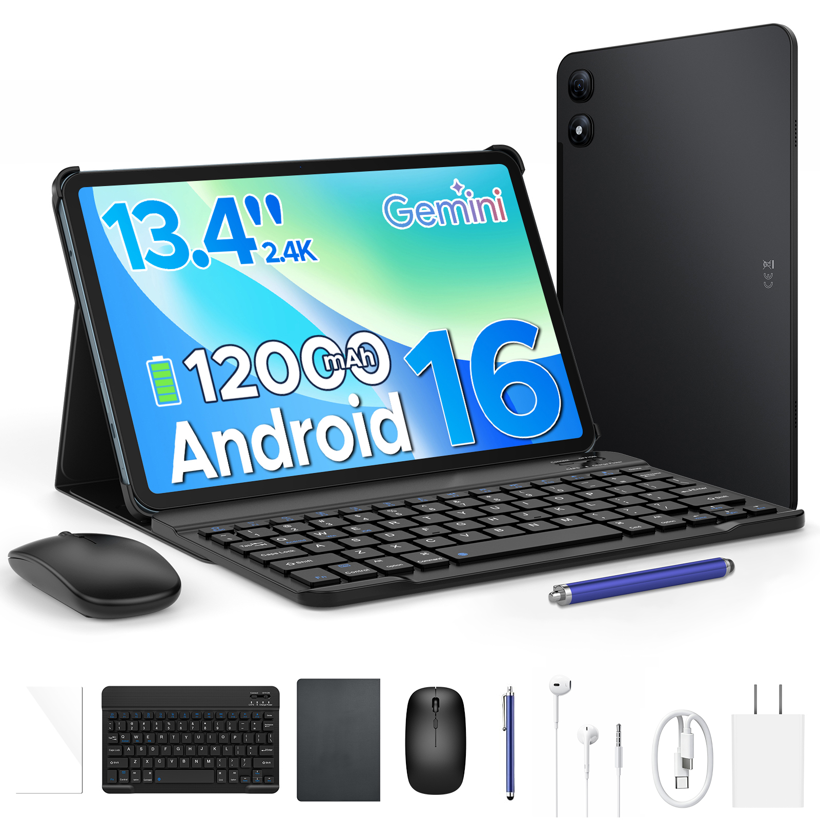 Aorlym AP13 Pro Android16 color：Black AORLYM P13PRO Android 16 13.4