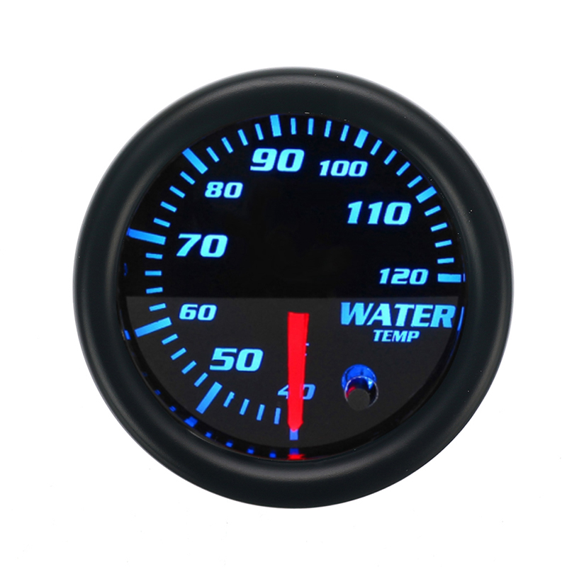 Car 2/" 52mm Water Temp Temperature Meter Gauge Blue LED with Sensor 40-120℃ K5G1