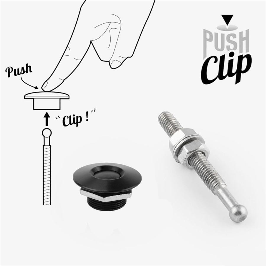 4Pcs Push Button Quick Release Car Hood Latch Pin Lock Bumper