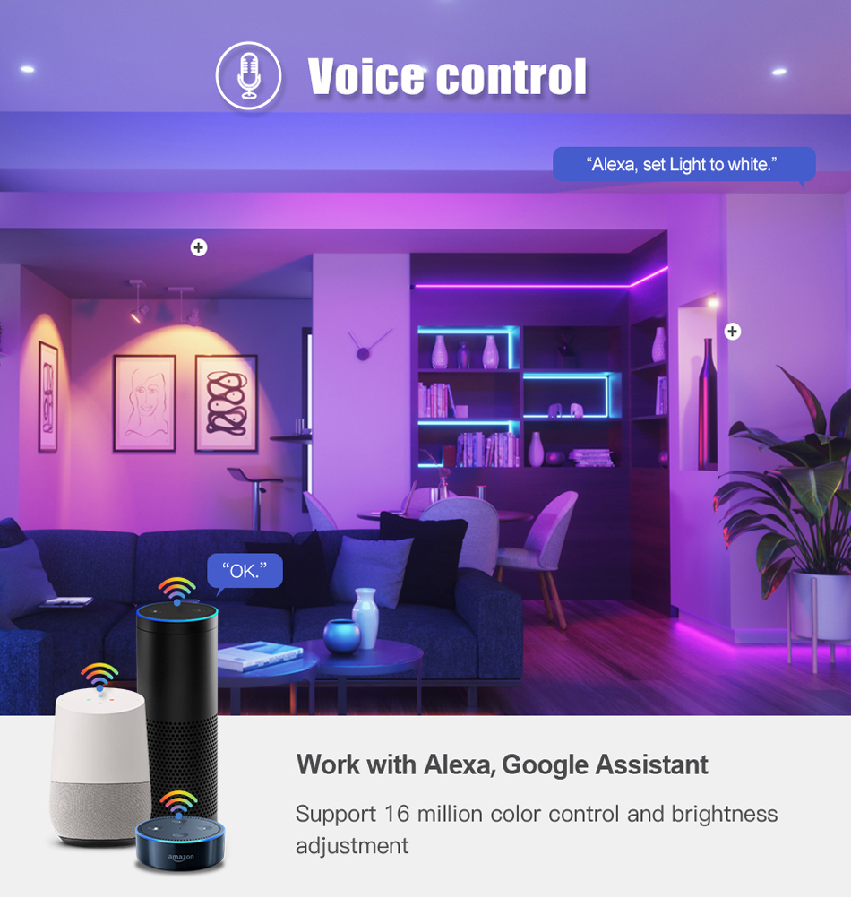 Lampadina Smart WiFi E27 RGB CCT 15W – Tuya, Dimmerabile, Compatibile Alexa E Google
