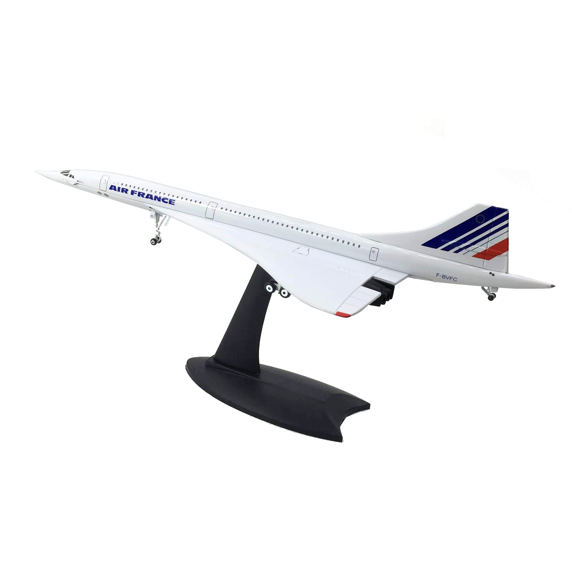 航空機・ヘリコプター AIR FRANCE Concorde 1:200 1/200 31CM Air France French Concorde Airplane Simulation Model