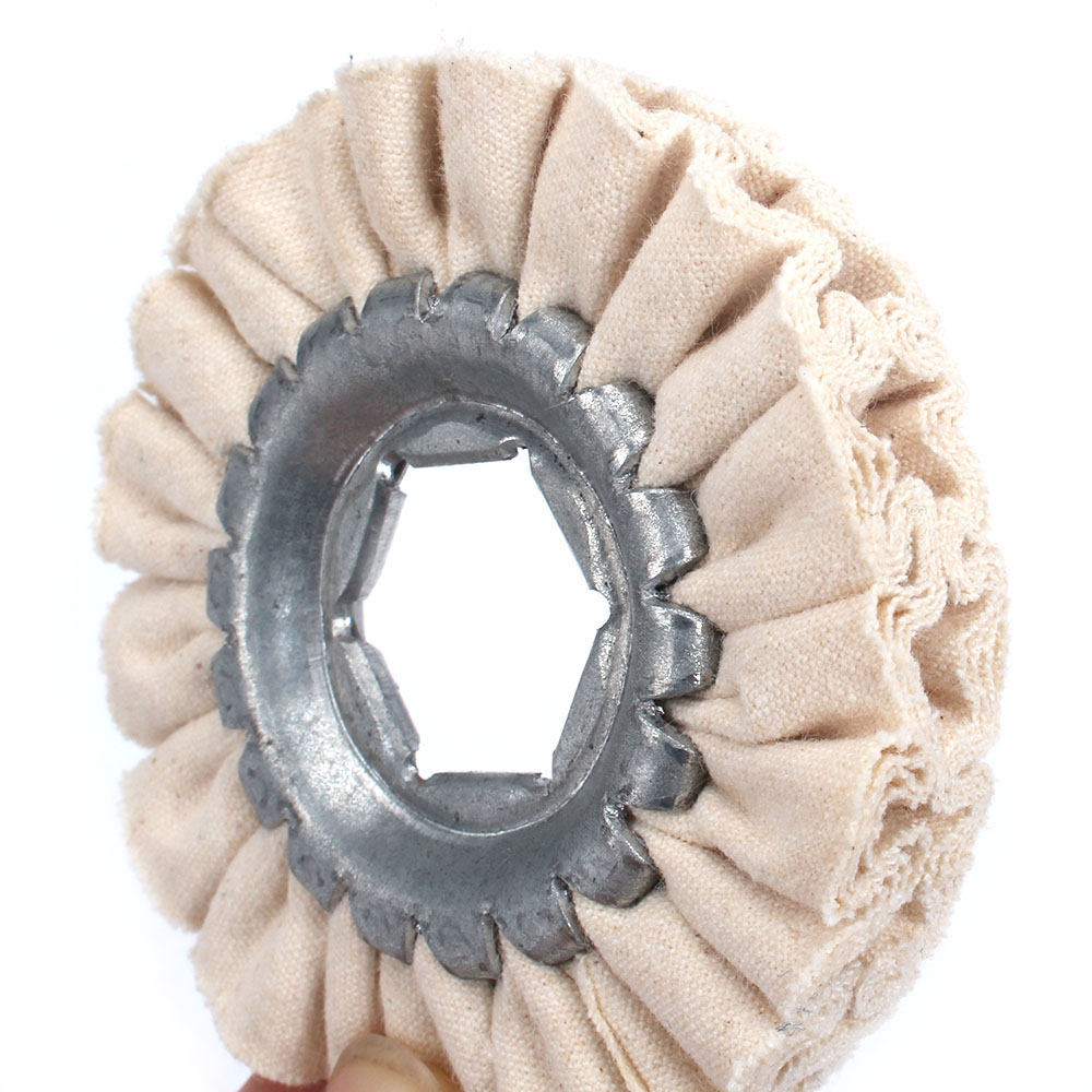 2Pcs 70mm Cotton Airway Buffing Polishing Wheel Cloth Pad For Grinder