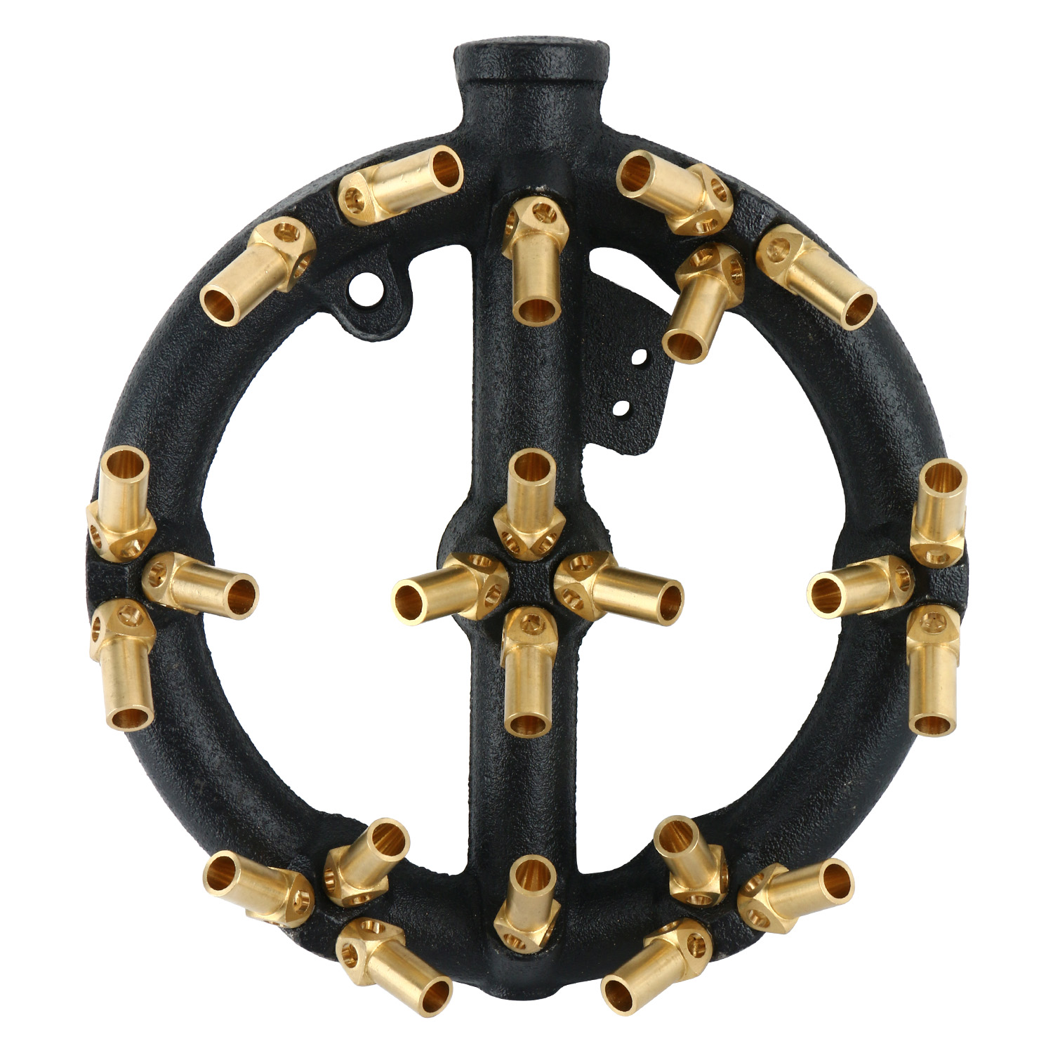 23 Tip 1/2"Gas Pipe Inlet Propane Gas Round Nozzle Jet Burner Work W