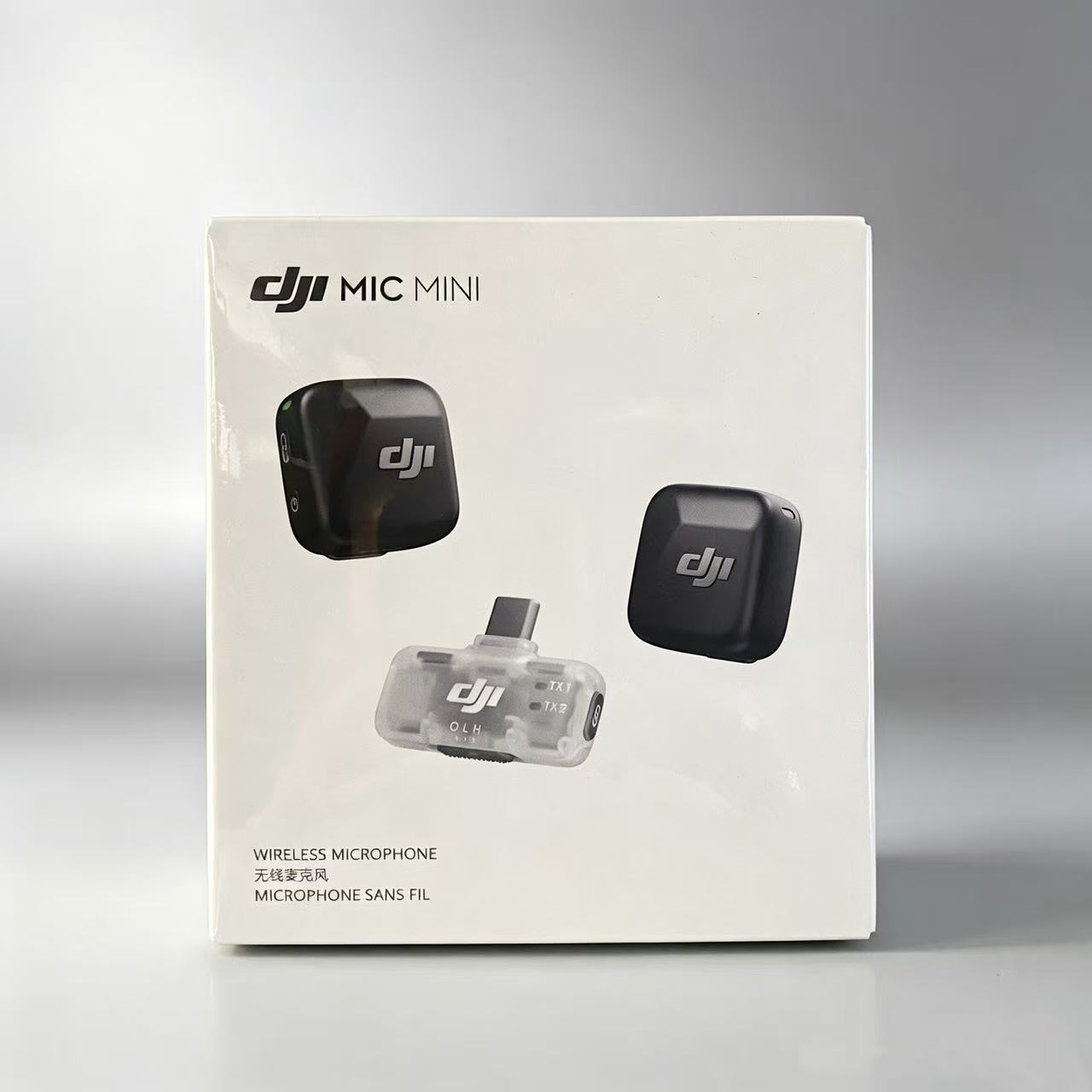 Original DJI Mic Mini Wireless Microphone 2TX + 1RX Wireless