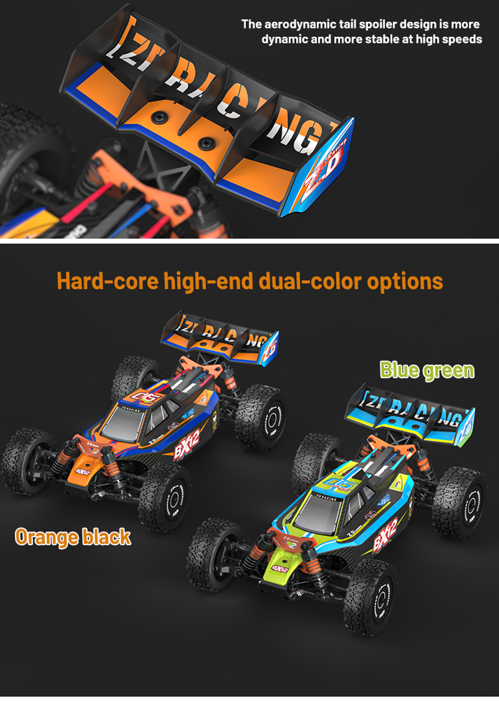 ZD Racing BX-12 Car Vehicle 2.4GHz 70KM/H High Speed 1/12