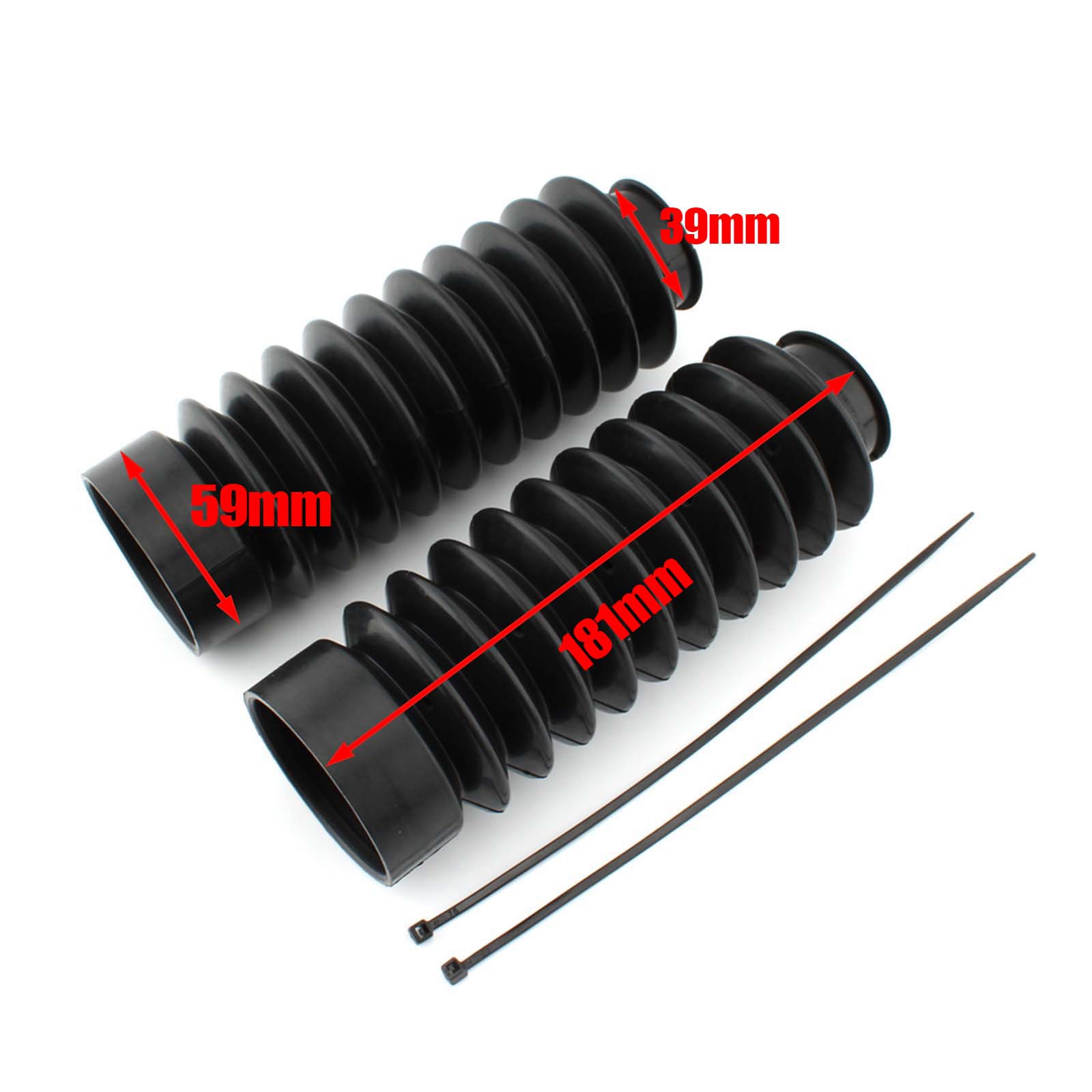 Pair Rubber Front Fork Shock Boots For Honda CB400ss CL400 CB 400