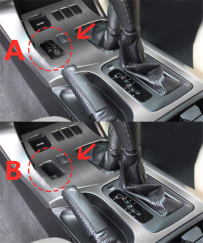 For Toyota Prado FJ120 2003-2009 Stainless Central Console Gear