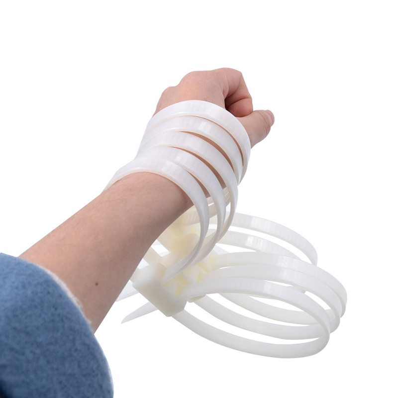 Simple Hand Cuffs Double Flex Disposable Hand Cuffs Nylon Self Locking