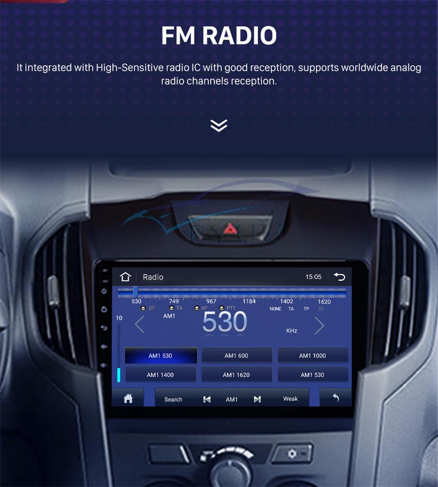 For Isuzu D-Max Chevrolet S10 Android 10 2Din 9