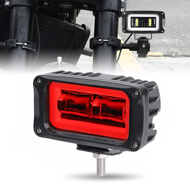 2X 3inch LED Work Light Bar Pods Halo DRL Lamp Spot Fog 2X 3inch LED Work Light Bar Pods Halo DRL Lamp Spot Fog