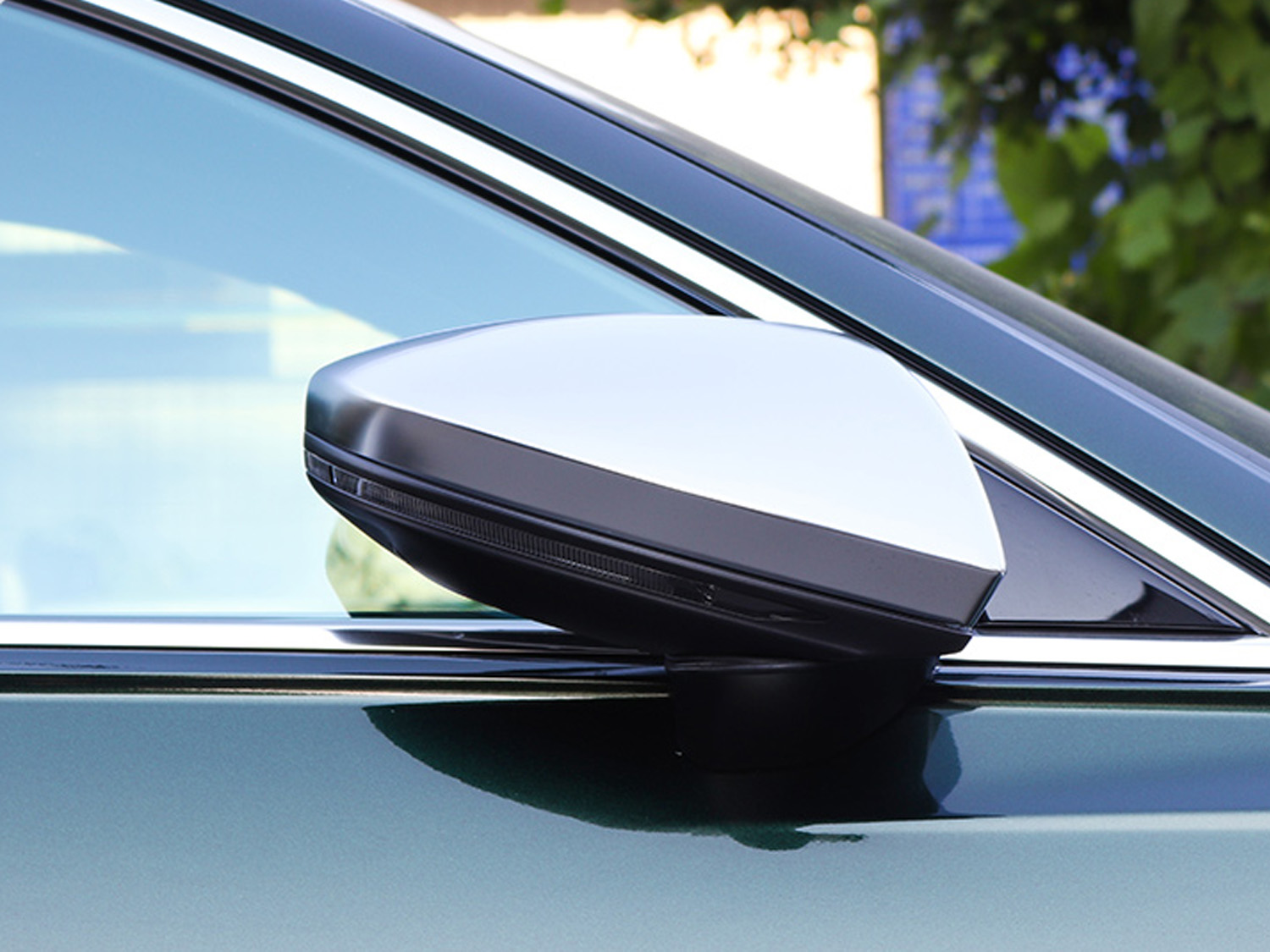 Matt Chrome Wing Mirror Cover Caps for Audi A6 C8 A7 A8 5D 1820 W