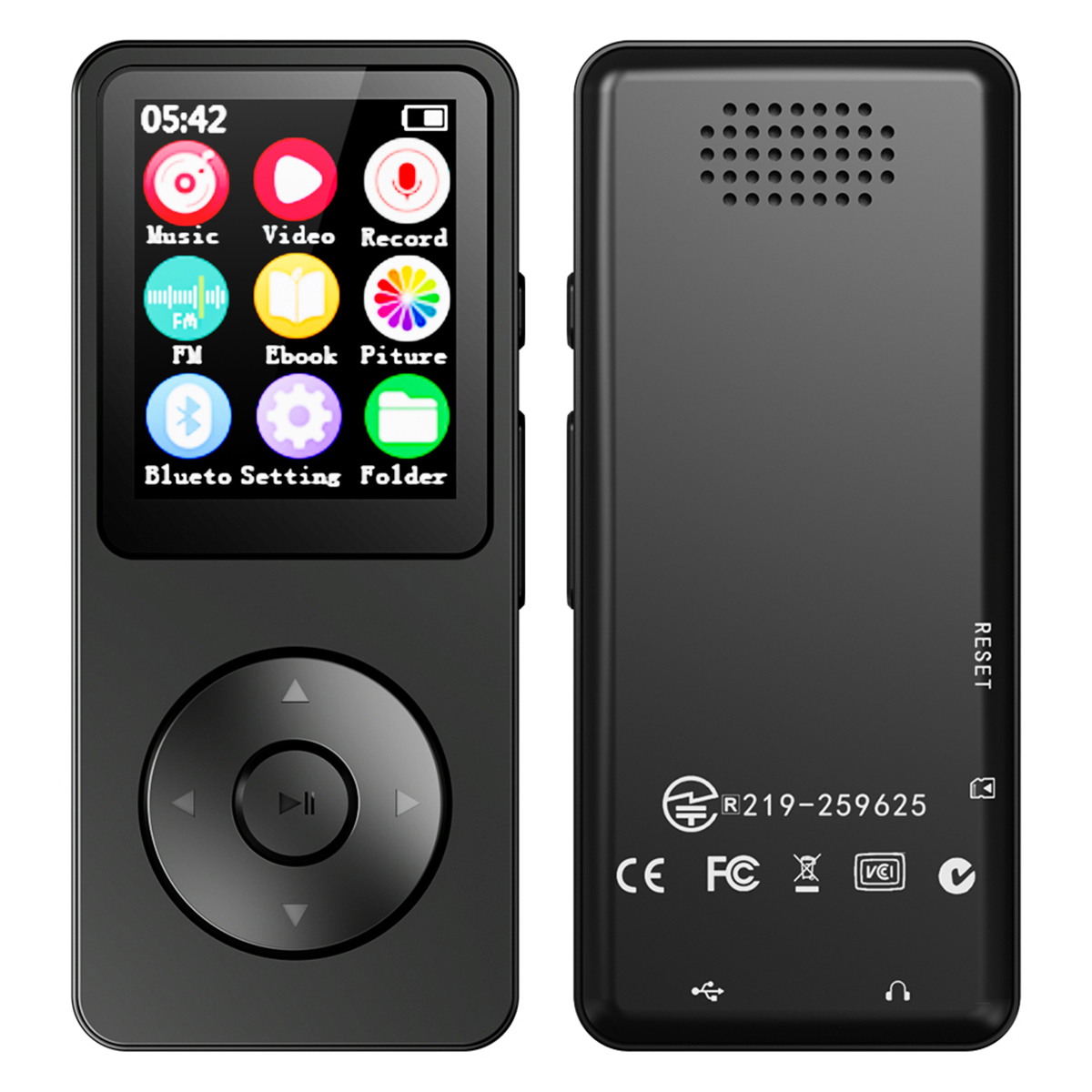 Support 128GB Bluetooth MP3 Player Lossless Music Player FM Radio