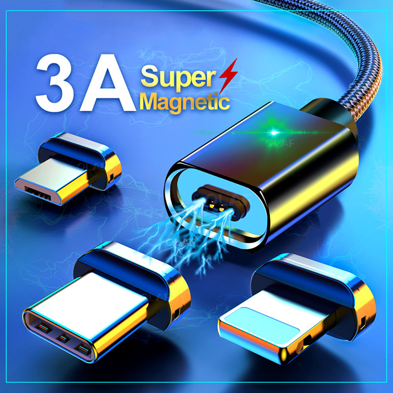 Magnetisches Typ C-Kabel Schnellladegerät Micro USB Ladedaten für Samsung Xiaomi_voghion.com