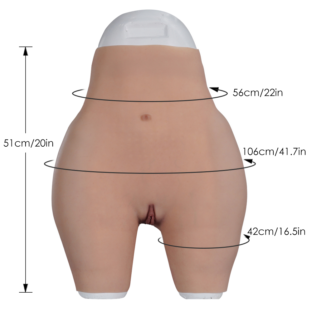 Silicone Panty Camel toe Underwear Plump Hips Short For