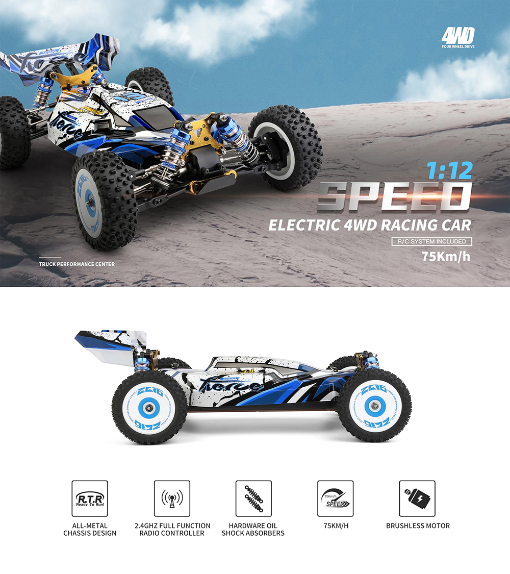 Wltoys 124017 1/12 4WDバギー ラジコン RTR Amazon.co.jp: WLTOYS 124017 1:12 電動RCドリフトカー 75KM/H