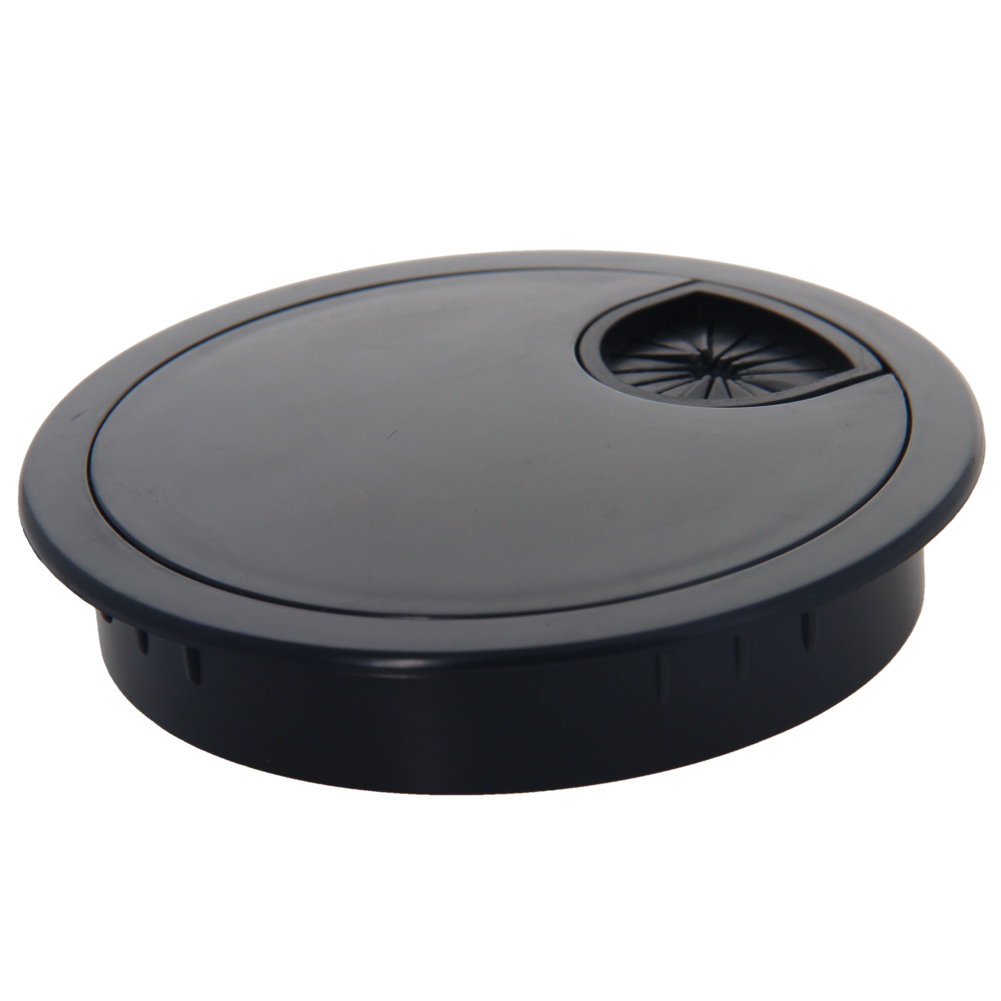 5080MM Round White Black Computer Desk Table Port Wire Cable Hole