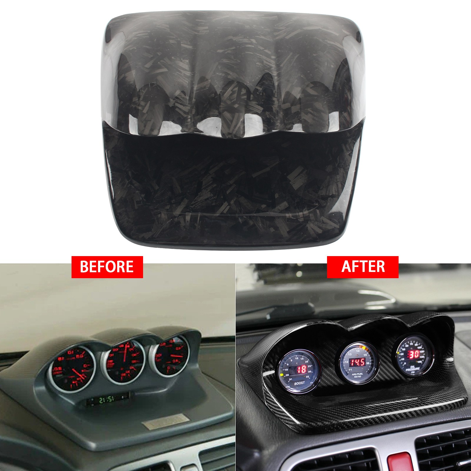 CARBON GAUGE POD 60mm FIT 01 02 03 04 05 06 IMPREZA WRX Sti GDA GDB CARBON GAUGE POD 60mm FIT 01 02 03 04 05 06 IMPREZA WRX Sti GDA GDB