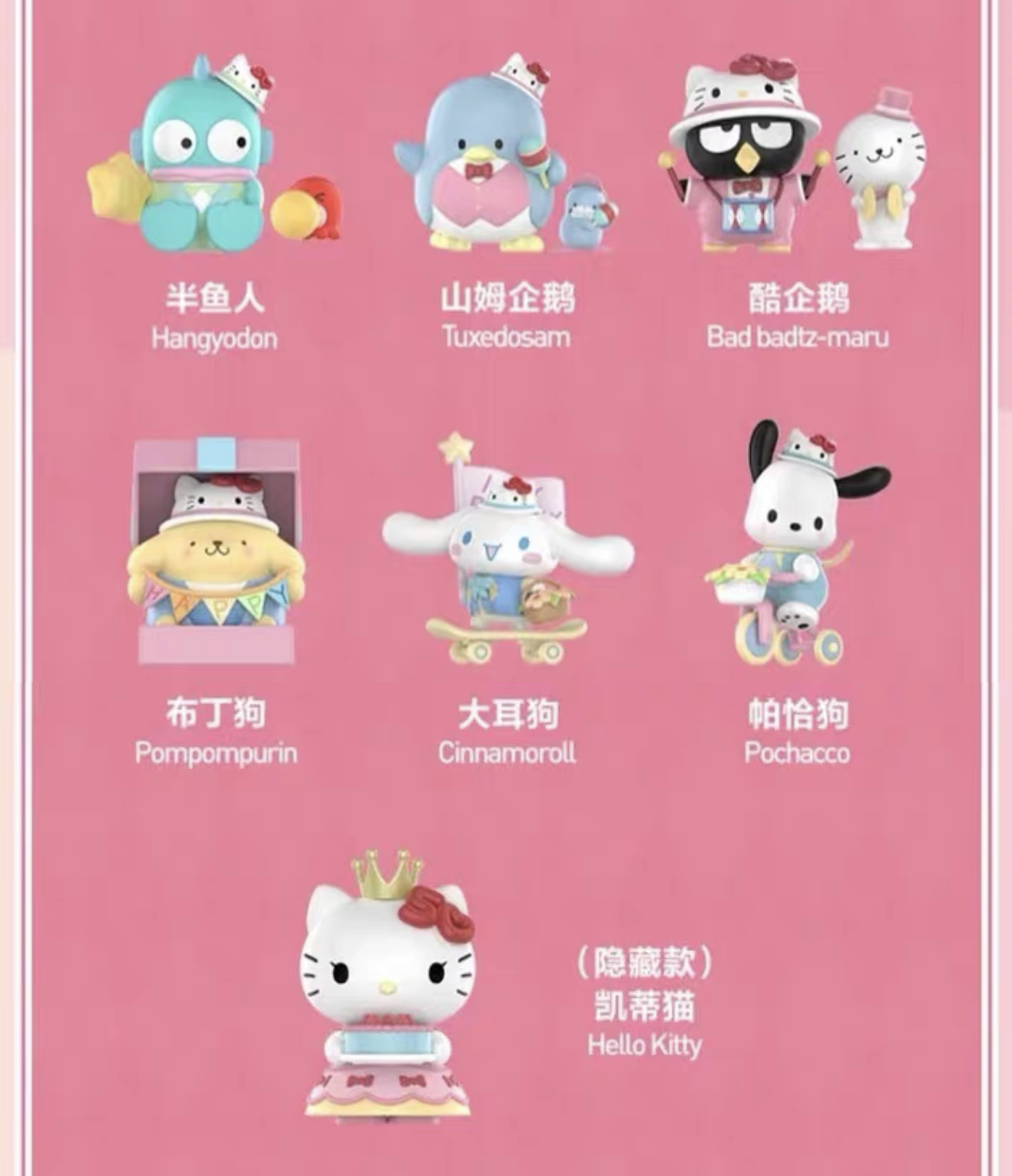 Sanrio Hello Kitty 50th Anniversary Series Confirmed Blind