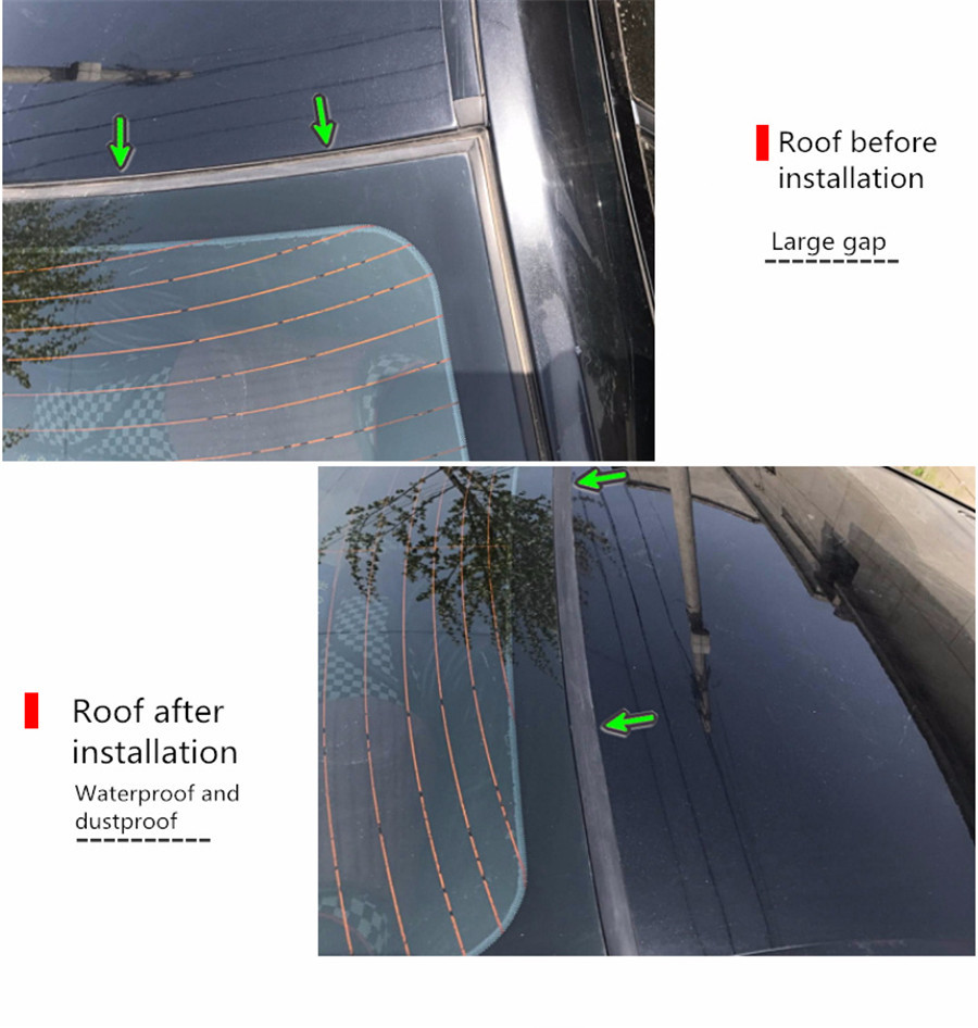 3M Waterproof Car Front Rear Windshield Edge Strip Trim Rubber Strip