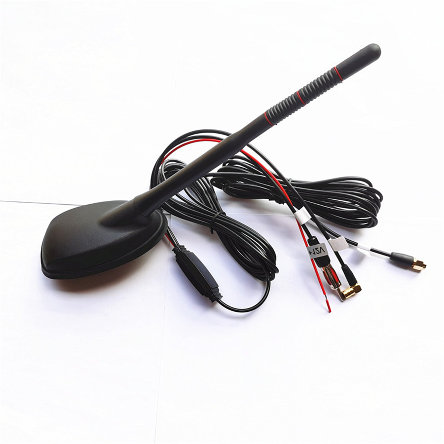 Antenna Auto DAB GPS FM Attiva Amplificata Con Montaggio A Tetto, Impermeabile E Antipolvere, Universale Per Veicoli, Ricezione Potenziata Del Segnale