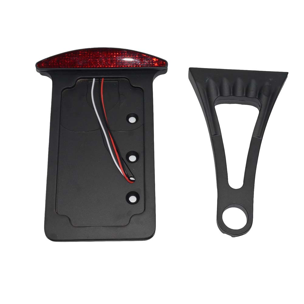 Buy Amazicha Black 1" Axle Hole Side Mount License Plate Bracket Custom Horizontal Vertical Holder Compat