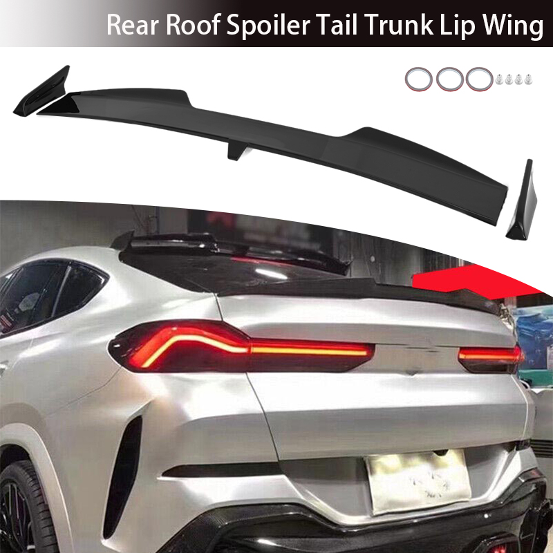 Spoiler Arrière Pour BMW X6 G06 2019-2025 - Aileron Toit Coffre, Noir Brillant, En ABS, Améliore La Stabilité