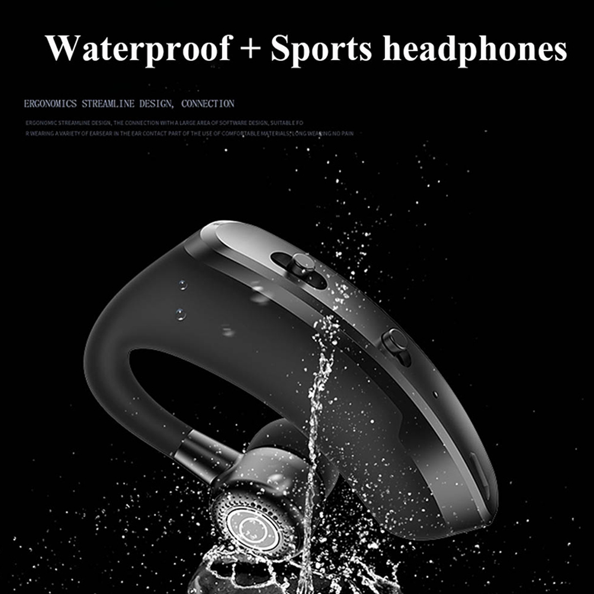 thumbnail image 2 of Wireless Bluetooth 5.2 Earbud – Noise Cancelling, Hands-Free For Driving/Truckers – Single Ear 2 of 5