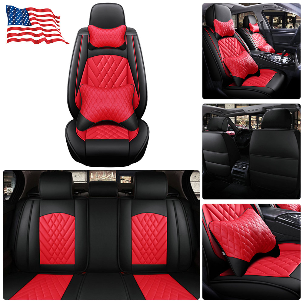 Fit For Toyota RAV4 Leather Car Seat Cover Set Deluxe 5Seats Front