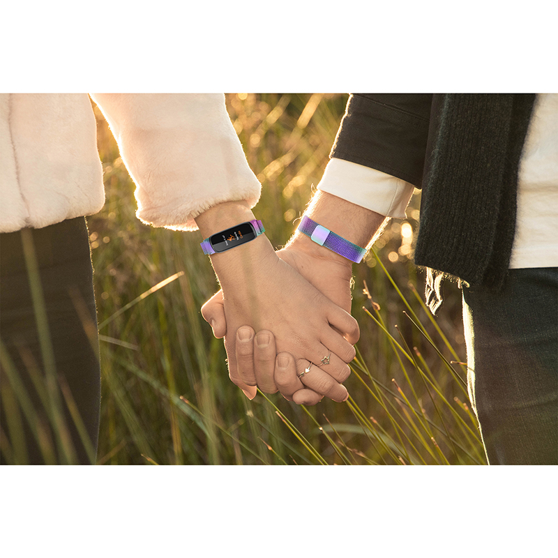 Cinturino In Metallo Magnetico Per Fitbit Inspire 3 - Acciaio Inox Traspirante (Nero, Argento, Oro Rosa, Ecc.)