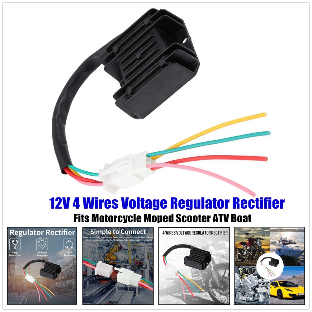 Rectifier Universal Voltage Regulator For Motorcycle Bike Quad Scooter - View #3