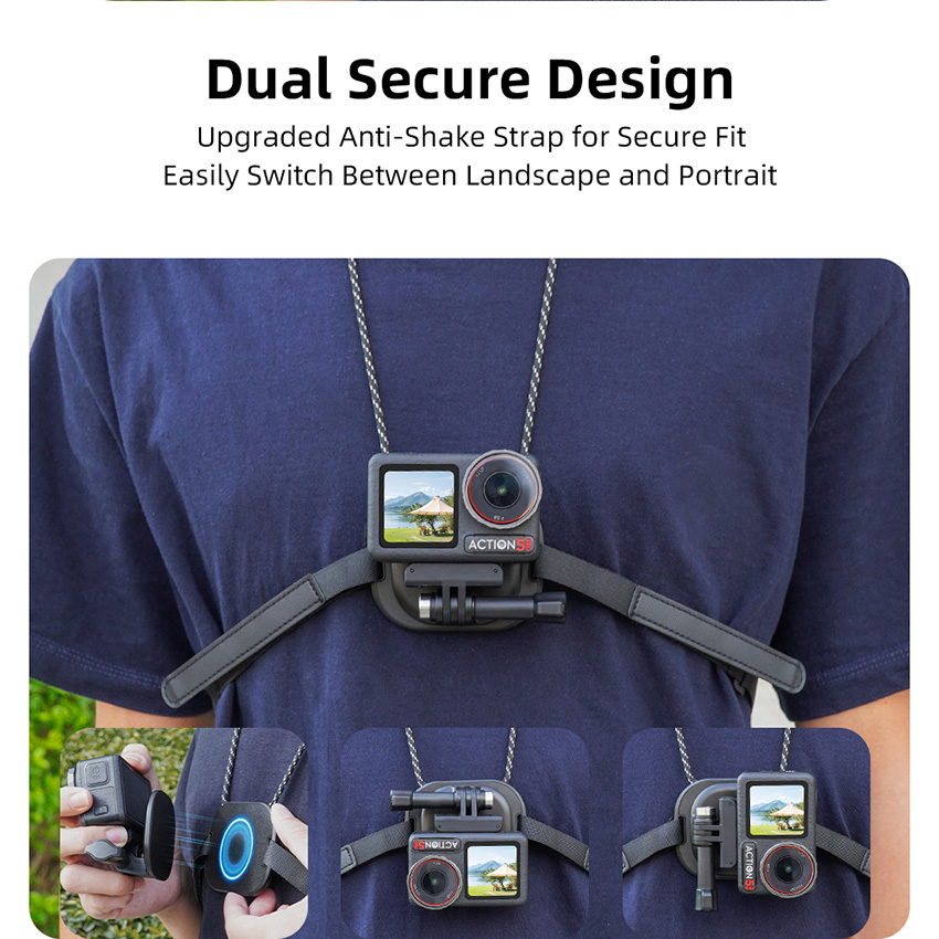 JJC Magnetic Neck Mount For Phone & Action Camera, POV Neck Holder For IPhone