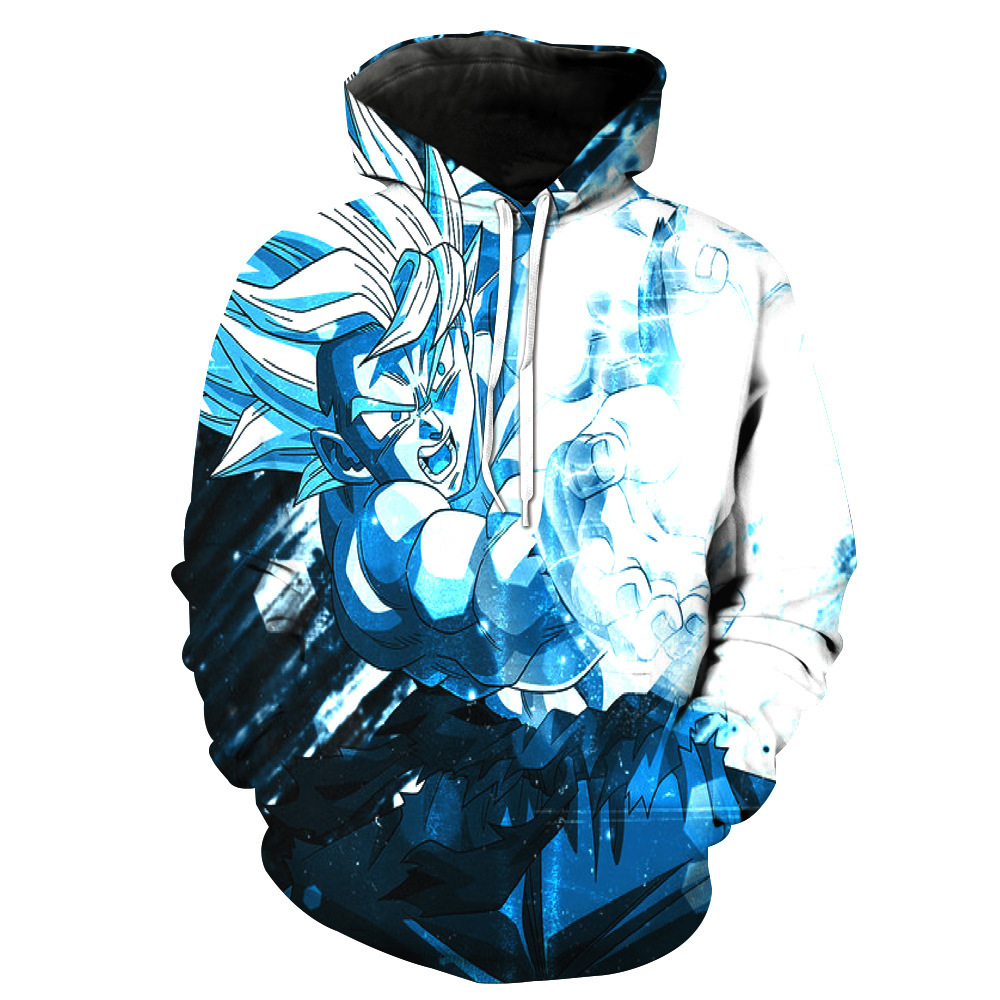 goku blue hoodie