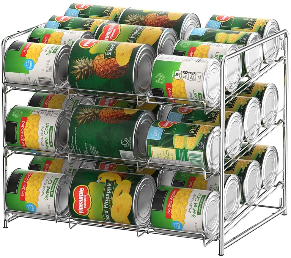 Stackable Can Rack Organizer, 3Tier Can Rack Holds Up To 36 Cans