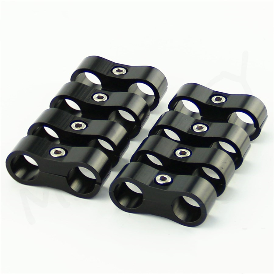 Universal AN10 Stainless Steel Braided Rubber Hose Clip Holder