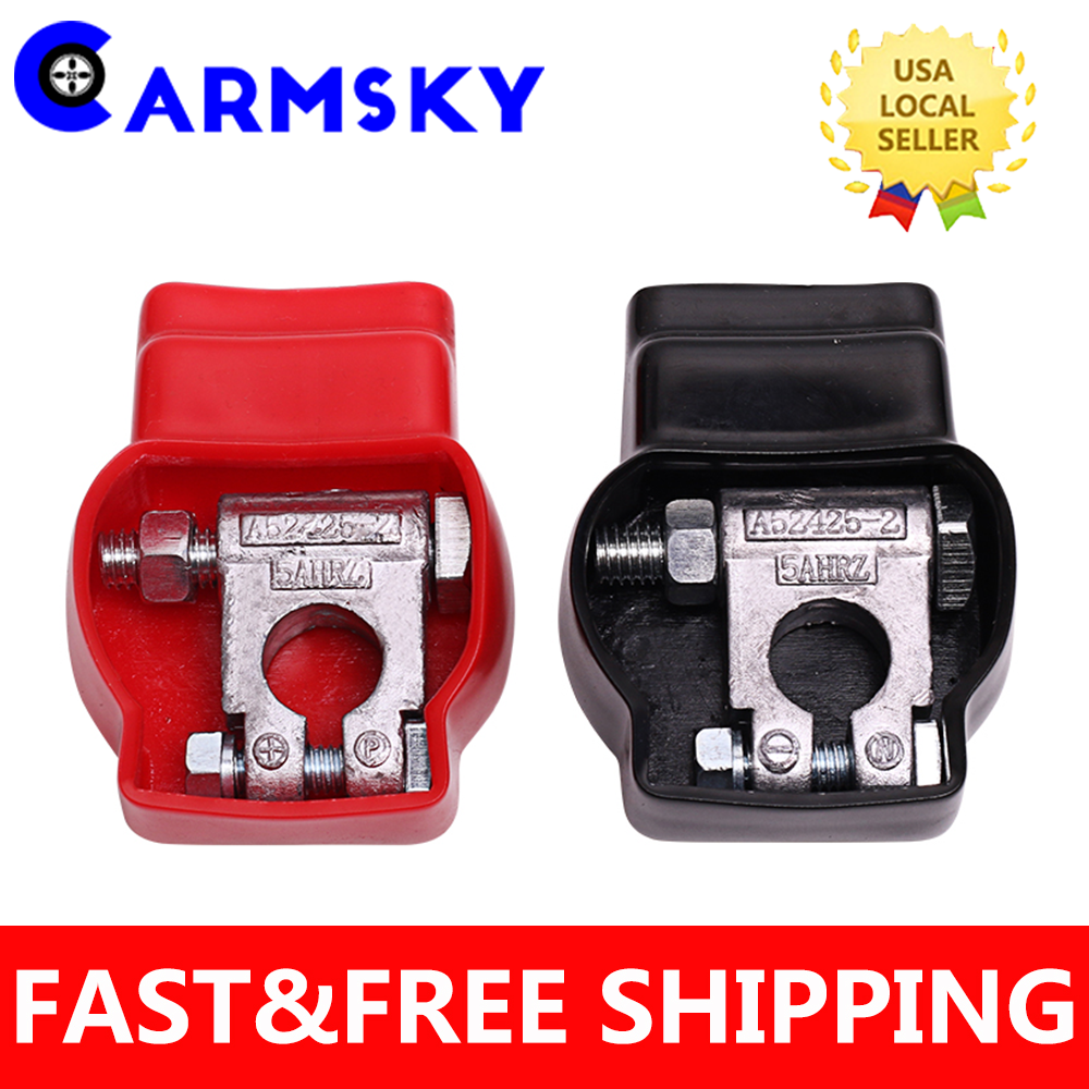 Universal Car Military Style Battery Terminal Top Post Kit (+ and