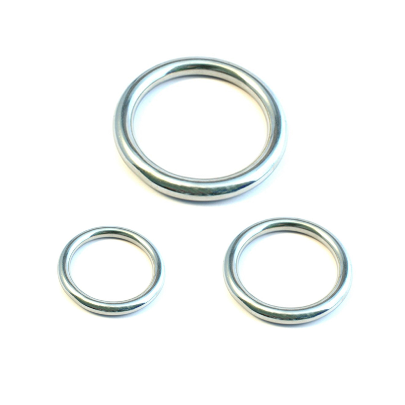 316 Stainless Steel O Ring A4 Polished Round Ring Welded Boat Rigging ...