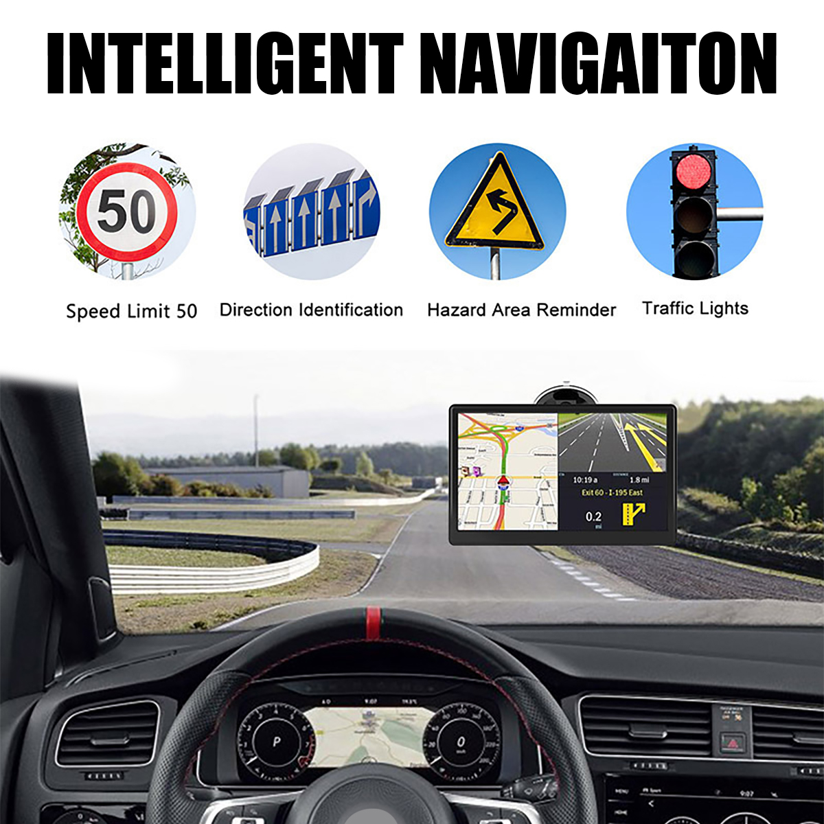 NAVPAL 7 Inch SAT NAV GPS - UK & Europe Maps For Cars, Trucks, And Motorhomes - View #9