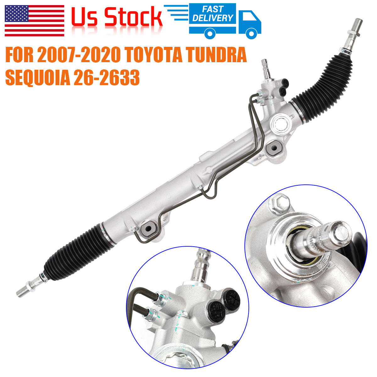 Power Steering Rack Pinion Assembly Fits 2007-2020 Toyota Tundra