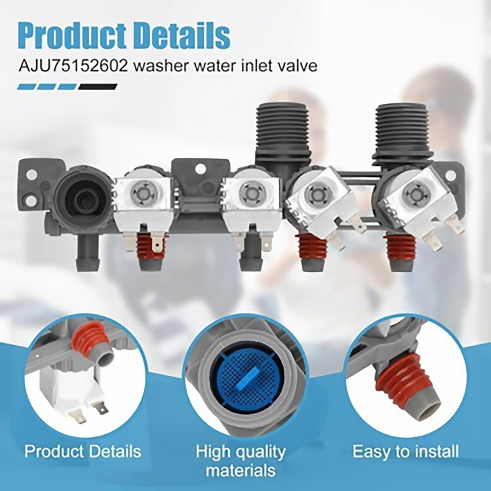 Freestanding Washer Water Inlet Valve Replacement For LG Washing