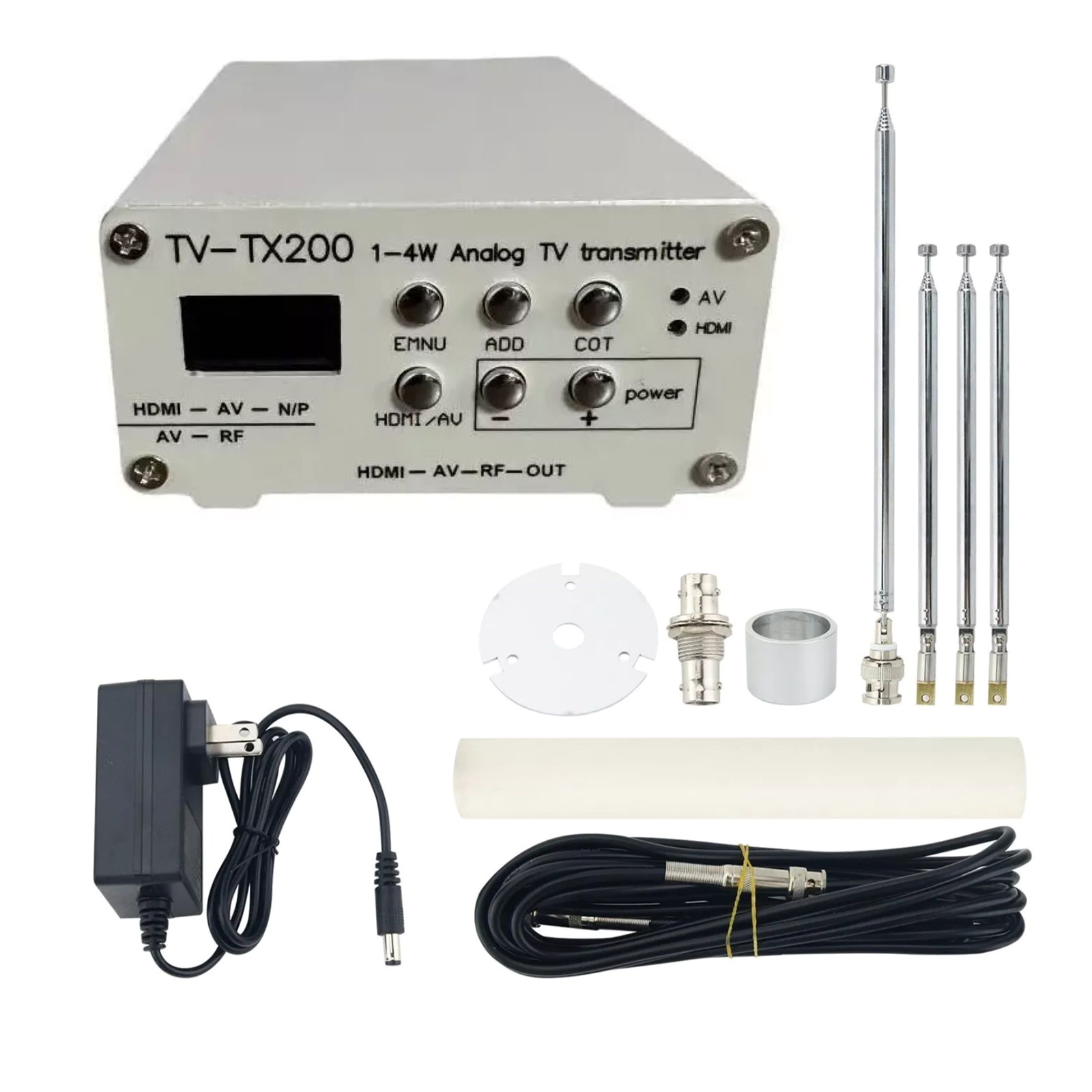 Analog TV Signal Transmitter GP Antenna VHF UHF HD AV Video