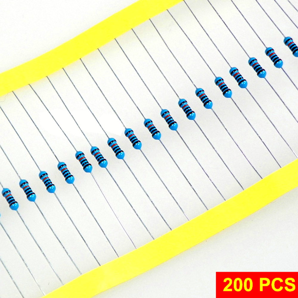 1//4W 4.7K ohm Metal Film Resistor Pack of 200