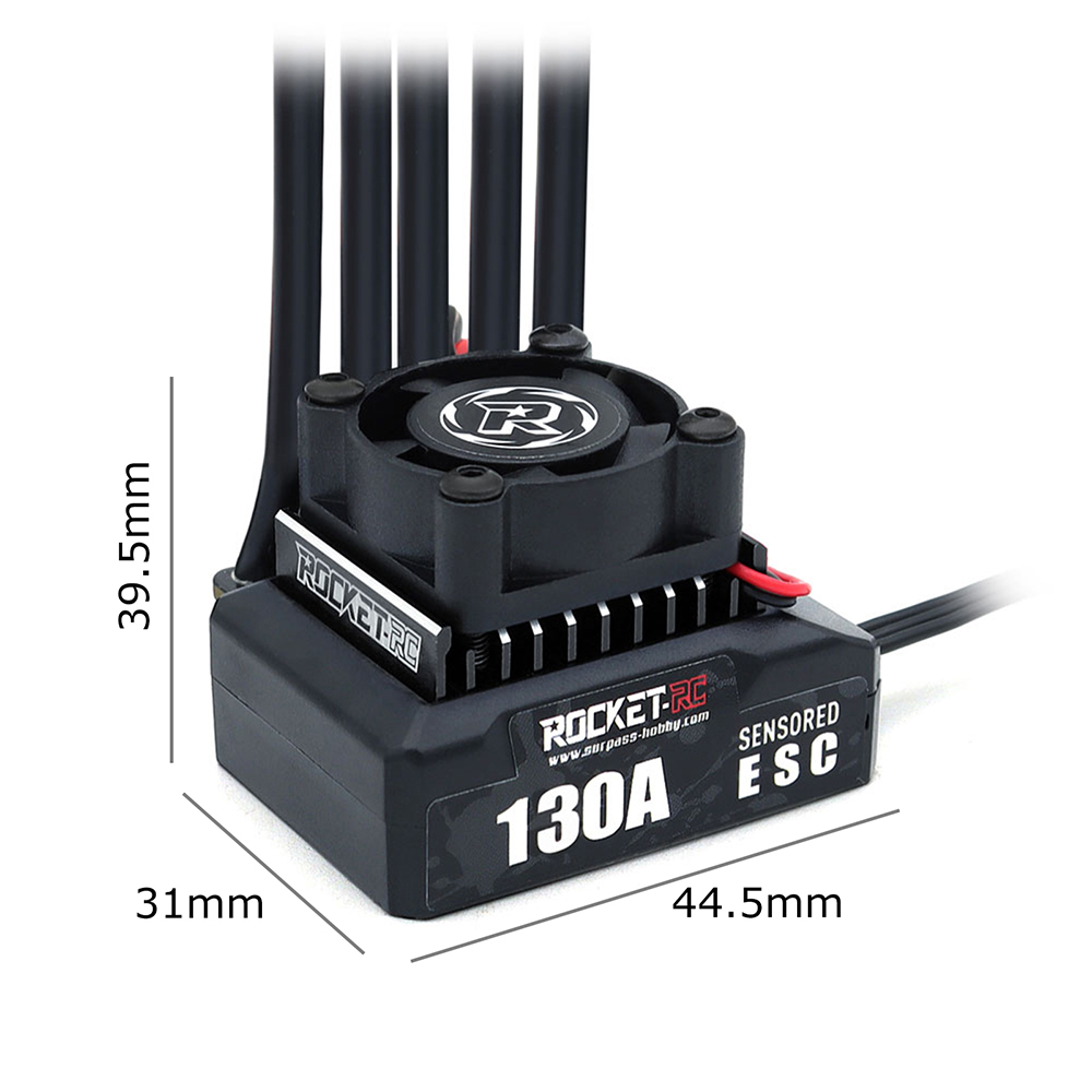 Rocket-RC Brushless Sensored Kit 540 Motor 130A ESC BEC 6V