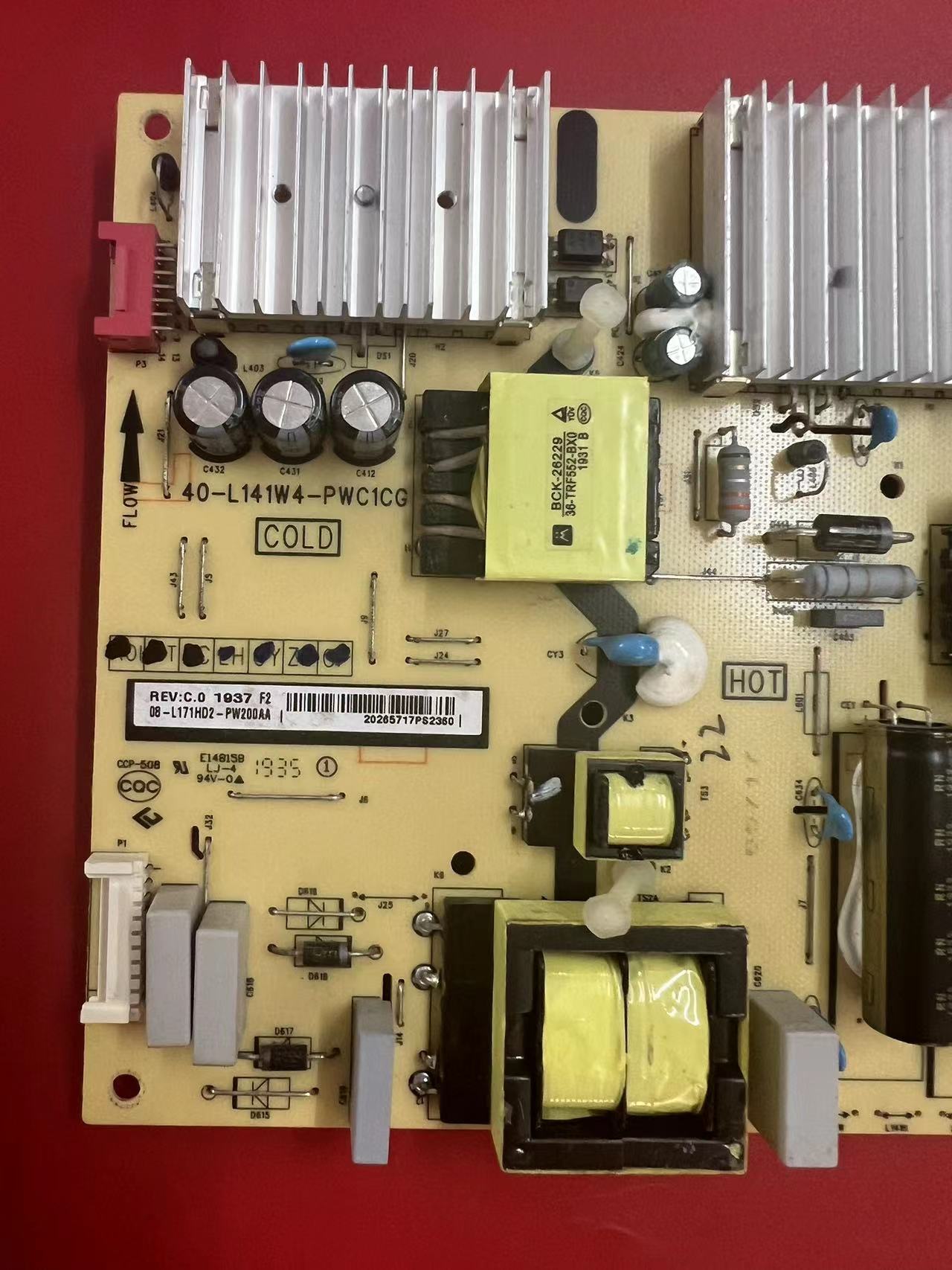 40-L141W4-PWC1CG Power supply board FOR TCL 08-L171WD2