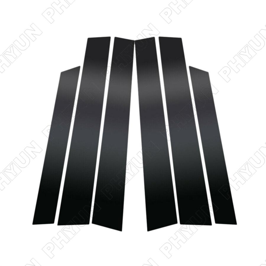 Set For 2007-2011 Honda CRV 6PCS Window Pillar Posts Door Trim Piano Cover Black