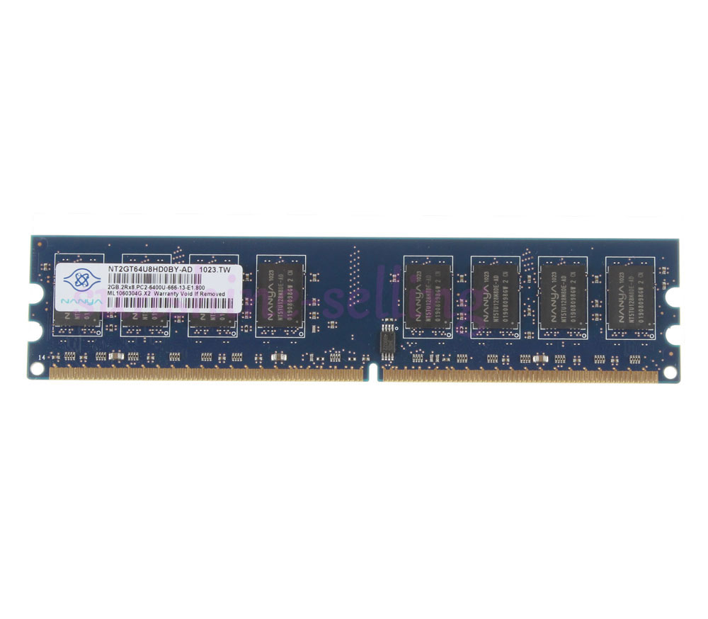 8GB 4X 2GB 2 GB Nanya PC2-6400 DDR2 800MHz Desktop DIMM Memory Low