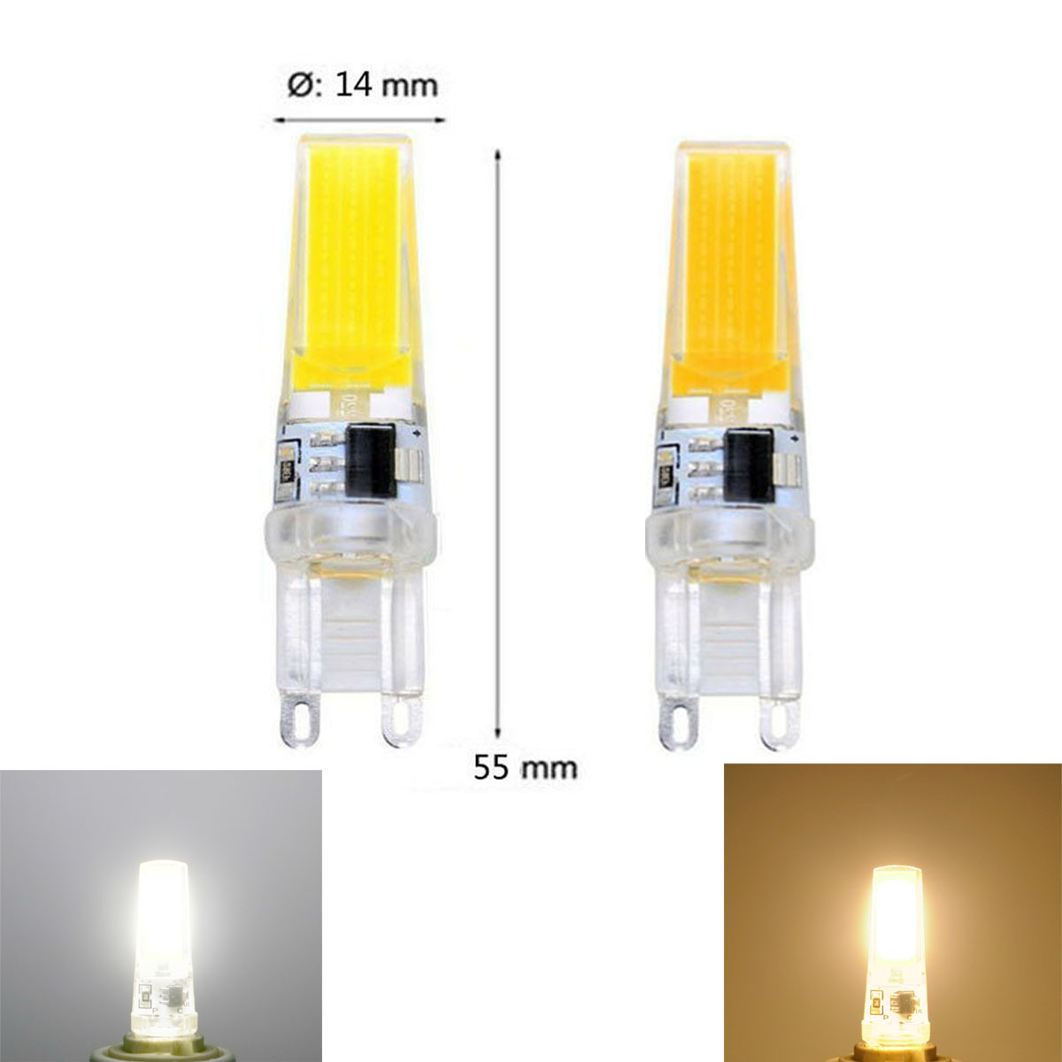 10pcs G9 LED lampadina 220V 5W 7W 10W COB LED lampada lampadina in vetro  per lampadari faretti domestici sostituisci lampade alogene Super Bright -  AliExpress