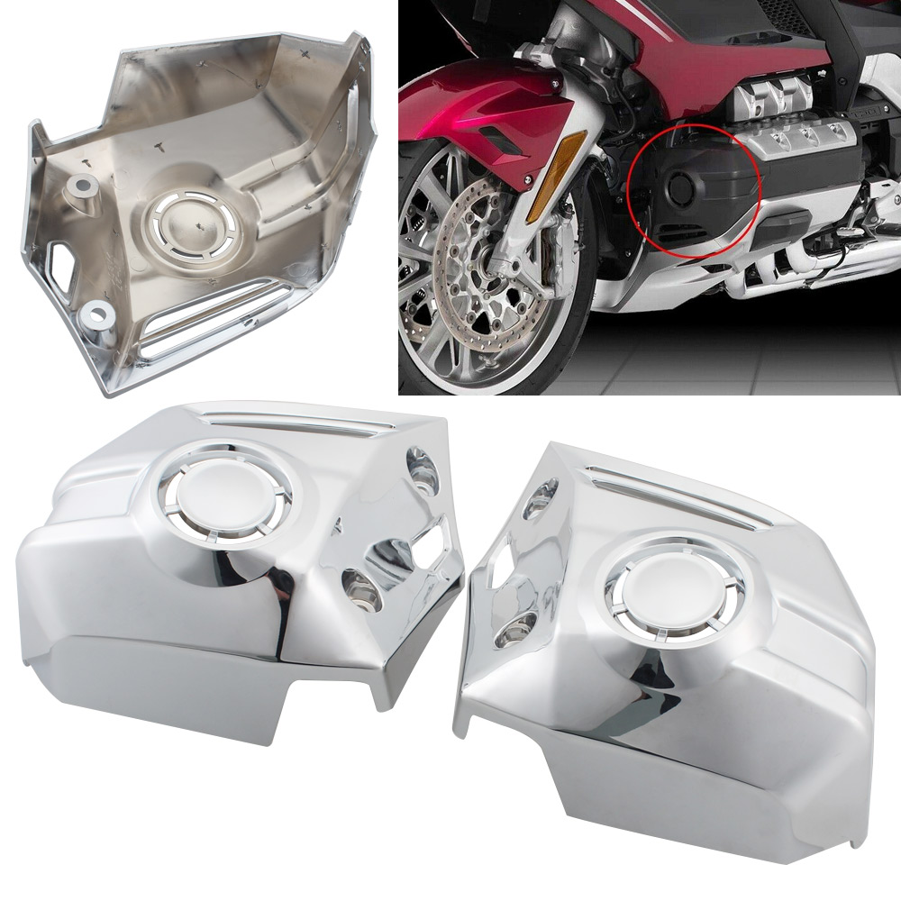 Motorcycle ABS Chrome Lower Cowl Covers Fit For Honda Goldwing GL1800 ...
