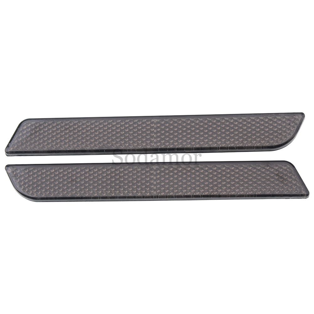 thumbnail image 2 of Smoke Saddlebag Latch Insert Reflector Covers For Harley Touring 1996-2013 | Fits Street Glide, Road King | ABS Plastic Pair 2 of 4