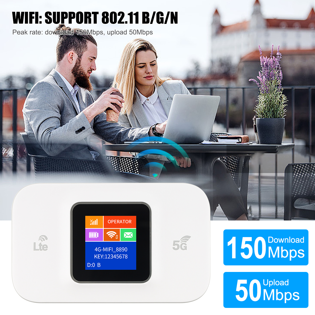 ルーター・ネットワーク機器 Mobile Router SIM Free 8 units New Unlocked LTE Wireless Router Portable WiFi Router with